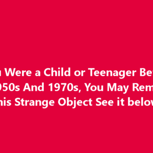 If You Were a Child or Teenager Between The 1950s And 1970s, You May Remember This Strange Object See it below!. If You Were a Child or Teenager Between The 1950s And 1970s, You May Remember This Strange Object See it below!.