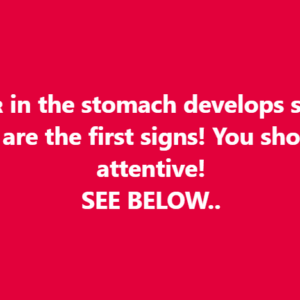 C/anc,er in the stomach develops silently. These are the first