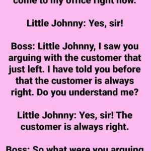 Little Johnny’s Clever Argument That Surprised His Boss Little Johnny’s Clever Argument That Surprised His Boss