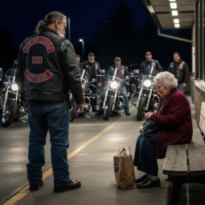 Her Own Son Abandoned Her on a Bench — But the Bikers Took Her Home… Her Own Son Abandoned Her on a Bench — But the Bikers Took Her Home…