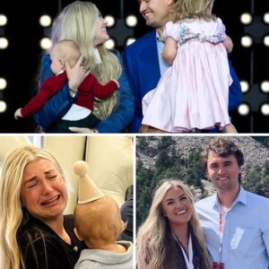 “CHARLIE KIRK’S WIFE COLLAPSED IN A SCREAM – A Bullet Through Her Husband’s Neck Left Her Two Young Children Losing Their Father, Her Parents Losing Their Son, and the Whole of America in Shock!” The moment Charlie Kirk was shot in front of hundreds of students, his young wife collapsed on the spot, her heart bleeding in indescribable pain. Her two young children lost their father forever. Her elderly parents were stunned when their son was taken away by senseless violence. The whole of America was shocked by a brutal assassination, where a family was torn apart in an instant. This is the pain that makes millions of people unable to hold back their tears.