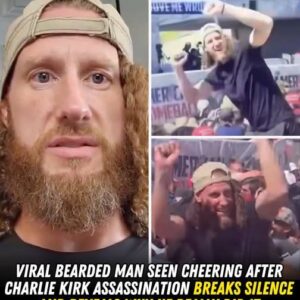 Viral bearded man seen cheering after Charlie Kirk shooting breaks silence and reveals the reason he did it Viral bearded man seen cheering after Charlie Kirk shooting breaks silence and reveals the reason he did it