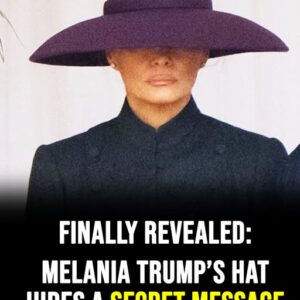 Melania Trump’s hat hides a secret message on state visit Melania Trump’s hat hides a secret message on state visit