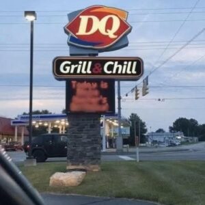 Wisconsin Dairy Queen’s Sign Sparks Soc
