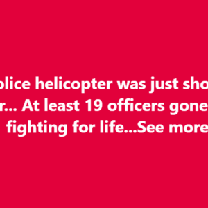 A police helicopter was just shot down mid-air… At least 10 officers gone, others fighting for life…See more