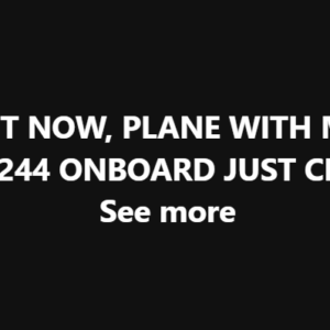 RIGHT NOW, PLANE WITH MORE THAN 244 ONBOARD JUST CRASH… See more RIGHT NOW, PLANE WITH MORE THAN 244 ONBOARD JUST CRASH… See more