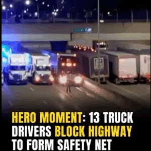 No one knows why 13 trucks are bloc