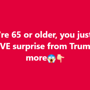 People over 65 just received a surprising tax announcement from Trump…