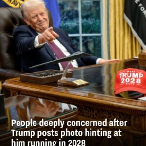 Many are alarmed after Trump shares image suggesting a 2028 run