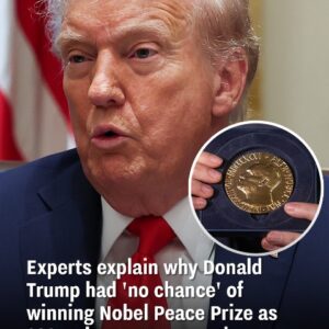 Experts reveal why Donald Trump stood “no chance” of winning the 2025 Nobel Peace Prize
