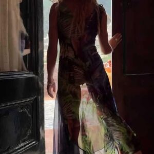 The separation between a woman’s legs