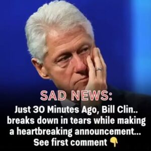 BILL CLINTON BREAKS DOWN DURING SHOCKING ANNOUNCEMENT BILL CLINTON BREAKS DOWN DURING SHOCKING ANNOUNCEMENT