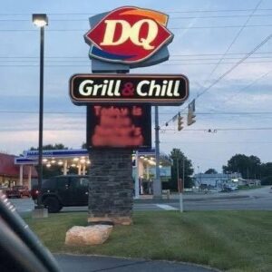 A Dairy Queen store is in serious trouble after posting this “controversial sign”. What makes it even worse for some people? The owner refuses to apologize for it See the sign in first comment A Dairy Queen store is in serious trouble after posting this “controversial sign”. What makes it even worse for some people? The owner refuses to apologize for it See the sign in first comment