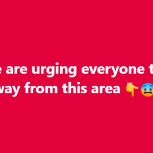 Police are urging everyone to stay away Police are urging everyone to stay away