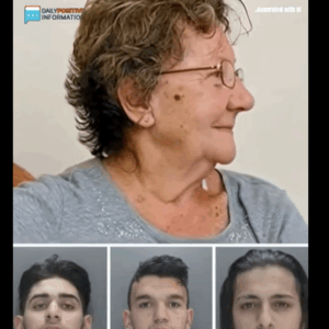 Three robbers approach a 77-year-o Three robbers approach a 77-year-o
