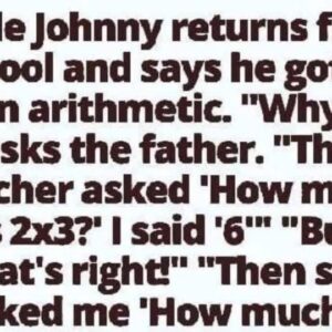 Little Johnny gets an F in math Little Johnny gets an F in math
