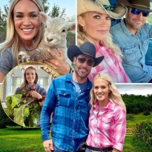 “Carrie Underwood celebrates farm life in Tennessee, focusing on faith, family, and homegrown produce.” “Carrie Underwood celebrates farm life in Tennessee, focusing on faith, family, and homegrown produce.”