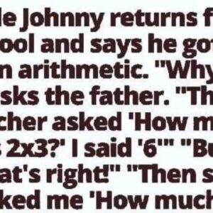 Little Johnny gets an F in math