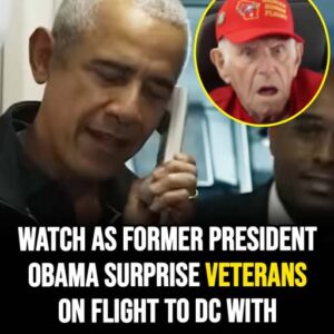Former President Obama surprises veterans on flight to DC with special Veterans Day salute