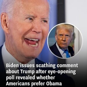 Biden delivers sharp remarks about Trump following a revealing poll comparing Americans’ preference for Obama or Trump