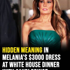 Hidden meaning in Melania’s 00 dress at White House dinner with Saudi Crown Prince