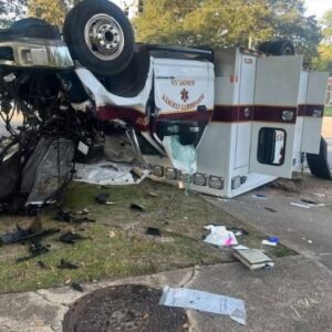 SOTD! 9 injured, including newborn child, in ambulance rollover crash!