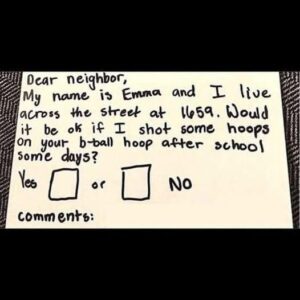 Neighbour Has Perfect Response To Little Girl!