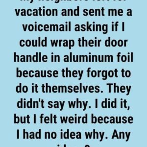 The Trick Using Aluminum Foil on Door Handles