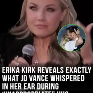 Erika Kirk reveals what JD Vance whispered in her ear during ‘inappropriate’ hug