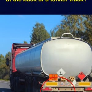 Why Is There an Extra Chain Hanging at the Back of a Tanker Truck?