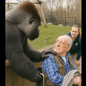 At the zoo, a gorilla suddenly attacked a man in a wheelchair… At the zoo, a gorilla suddenly attacked a man in a wheelchair…