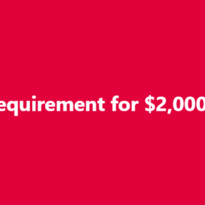 New Requirement for ,000 Checks!