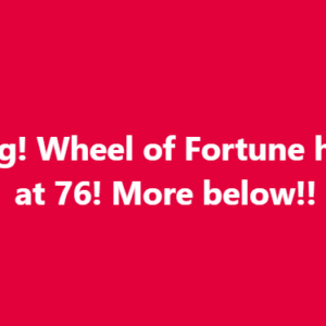 Breaking! Wheel of Fortune hos