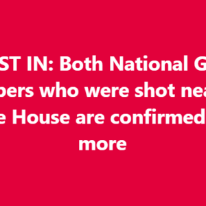Breaking: Guard under fire — chaos near the White House