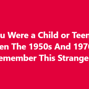 If You Were a Child or Teenager Between The 1950s And 1970s, You May Remember This Strange Object