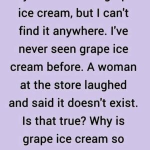 What makes grape ice cream so hard to come by?