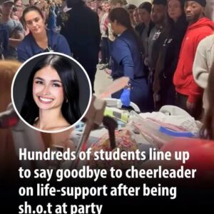 Hundreds of Students Line Up to Say Goodbye to Cheerleader on Life Support — Her Final Act Touched Countless Lives