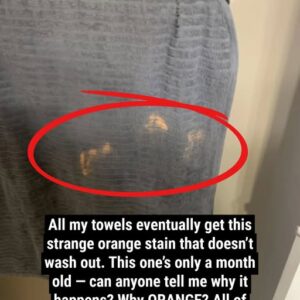 Why Those Orange Towel Stains Never Seem to Wash Out