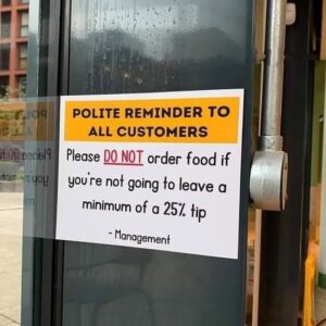 Man’s 25% Tip Refusal Sparks Debate Over Tipping Culture