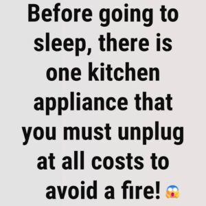 The Reason You Should Never Leave This Kitchen Appliance Plugged In Overnight