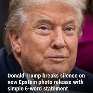 Donald Trump finally addresses Epstein photo release in brief comment