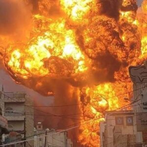 A few hours ago a big fire broke out in M