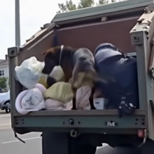 Alert Dog’s Bark Reveals Baby Hidden in Trash Truck
