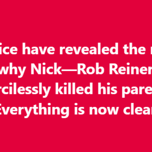 LA police have revealed the motive behind why Nick—Rob Reiner’s son—mercilessly killed his parents