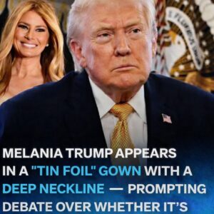 Melania Trump’s Silver Gown at Mar-a-Lago Sparks Buzz Online