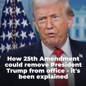 An explanation of how the 25th Amendment could be used to remove President Trump from office