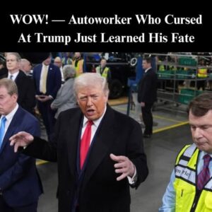 A Ford autoworker who heckled Donald Trump during a visit