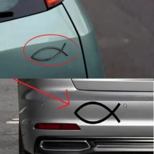 What Is the Tiny Fish-Shaped Symbol on the Back of Cars and Its Purpose?