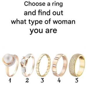 Choose a ring and find out what kind of woman you are
