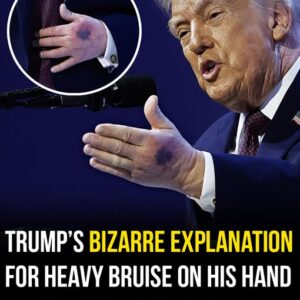 Trump explains the heavy bruise on his left hand came from ‘clipped it on the table’
